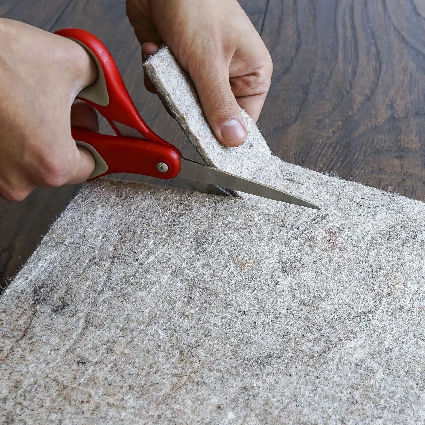 RUGPADUSA - Dual Surface - 6' Round - 1/8" Thick - Felt + Rubber - Non-Slip Backing Rug Pad - Adds Low-Profile Comfort and Protection