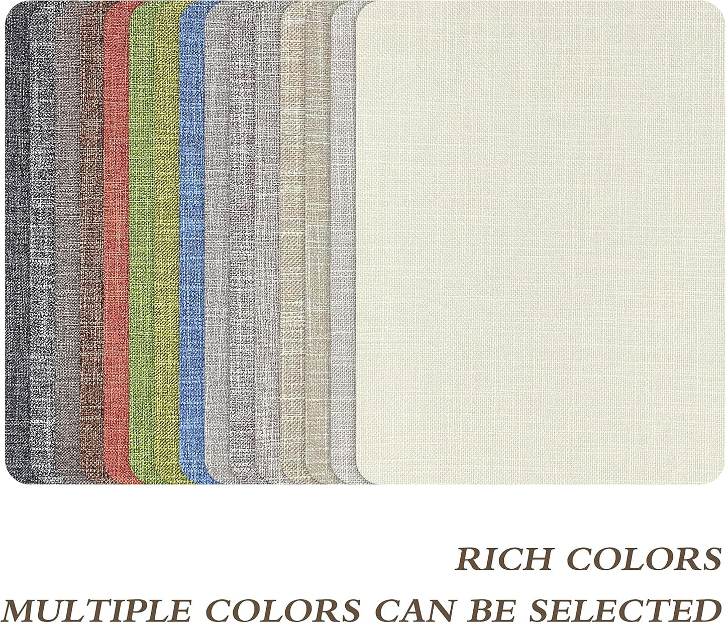Fine Linen Repair Patches, Self-Adhesive Linen Fabric Patches, 8X11 inch Extra Size, Multi Color, Can be Used for Linen Sofa Repair and Linen Clothes Repair(8" x 11",Dark Grey 3.0)