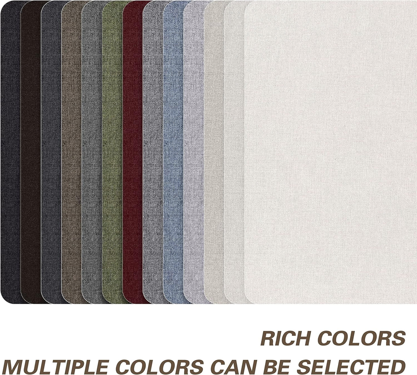 KING MOUNTAIN Self-Adhesive Coarse Linen Repair Patches, 8X11 inch, Multi Color, Can be Used for Linen Sofa Repair and Clothes Repair(8" x 11", Khaki)