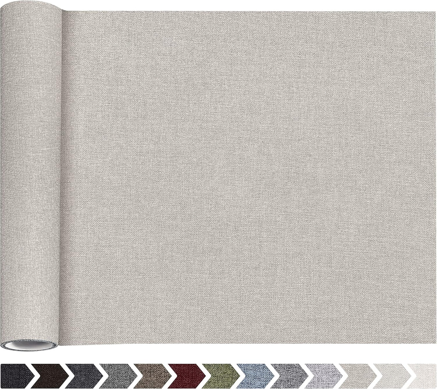 Fine Linen Repair Patches, Self-Adhesive Linen Fabric Patches, 12X40 inch Extra Size, Multi Color, Can be Used for Linen Sofa Repair and Linen Clothes Repair(12" x 40",Rice Coffee)