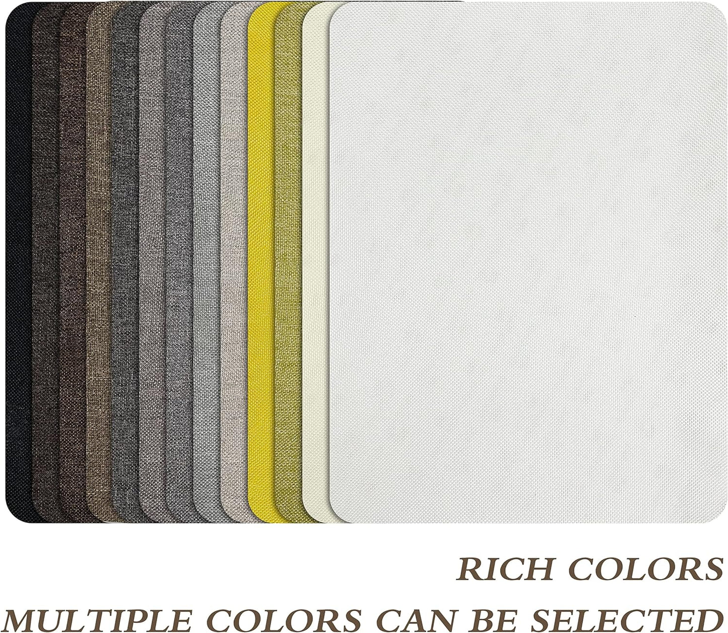Fine Linen Repair Patches, Self-Adhesive Fabric Patches, 8X11 Inch 2 PCS, Multi Color, for Sofa and Clothes Repair (8" x 11"-2PCS, Medium Grey 1.0)
