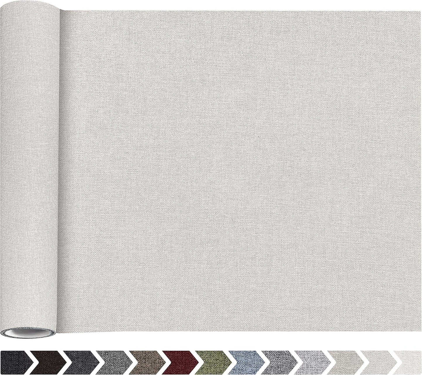 Fine Linen Fabric Patches, Self-Adhesive, Extra Large 12x40 Inch, Multi Color, for Sofa & Clothes Repair